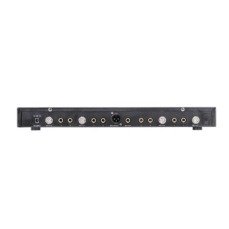 RIY-0801 Professional UHF 8 Channel Wireless Microphone Vocal Handheld Mic for Stage Performance