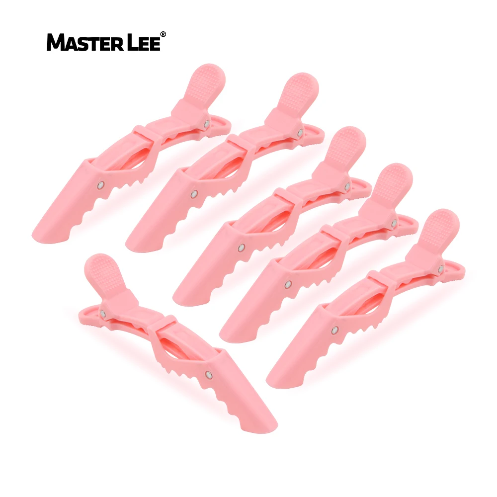 Masterlee Factory Direct Sale Fashioned Pink Plastic Crocodile Hair Clip Barber Hair Pin