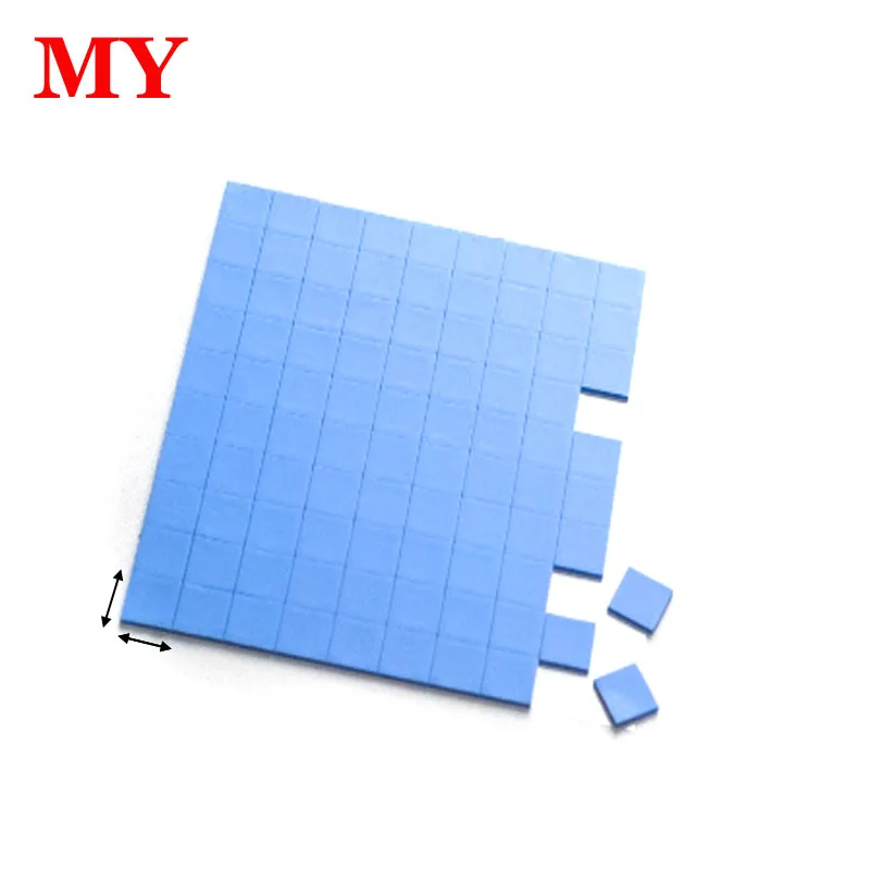 New 1W-6.0 W/mK Conductive GPU CPU Heatsink Cooling Silicone Pad 100mm*100mm*1mm Thermal Pad High Quality