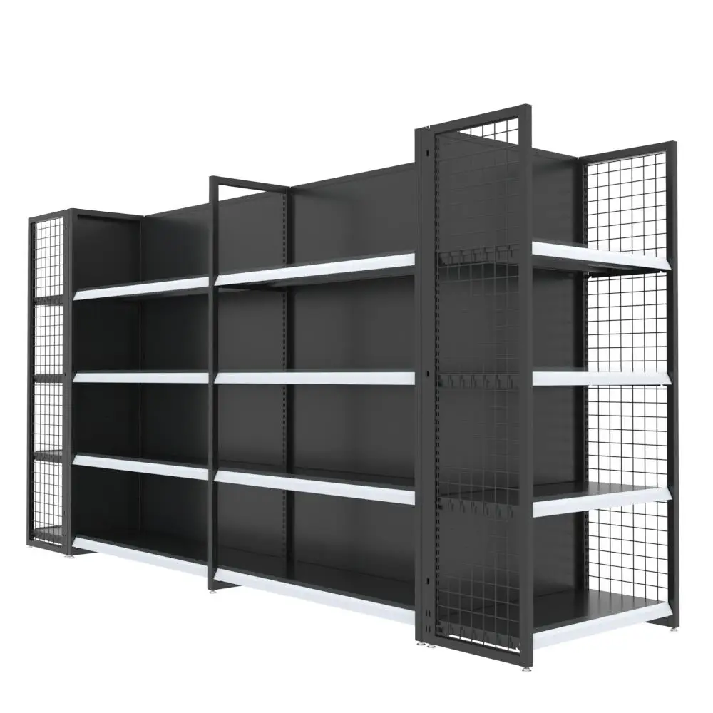 Factory direct wholesale storage supermarket shelf metal shelves retail shop display systems