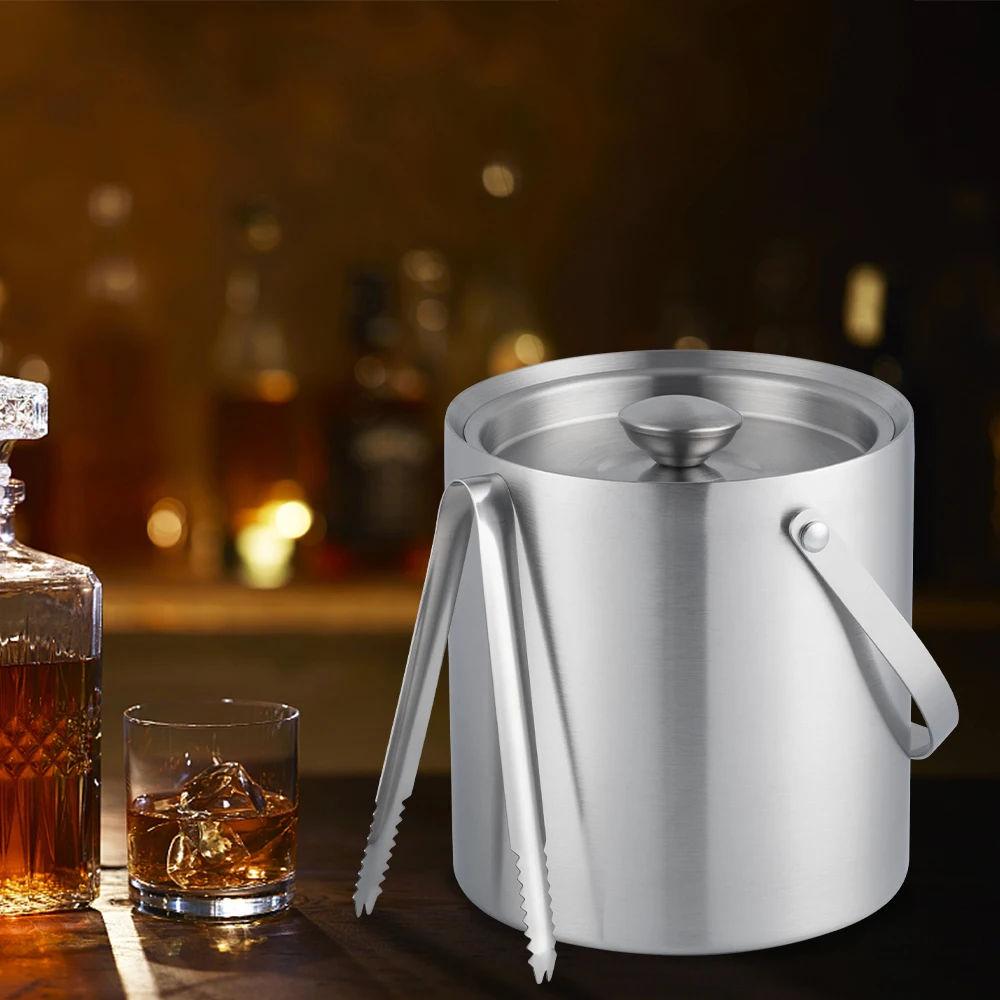 Creation Factory Wholesale New Product Stainless Steel Bucket Iced Champagne Wine Beer Vodka Ice Cube Bucket