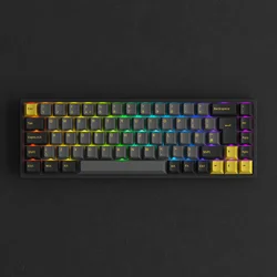 New Arrivals Akko EU 3068B Plus Gaming Typing RGB wireless mini UK German ISO Layout Keyboard