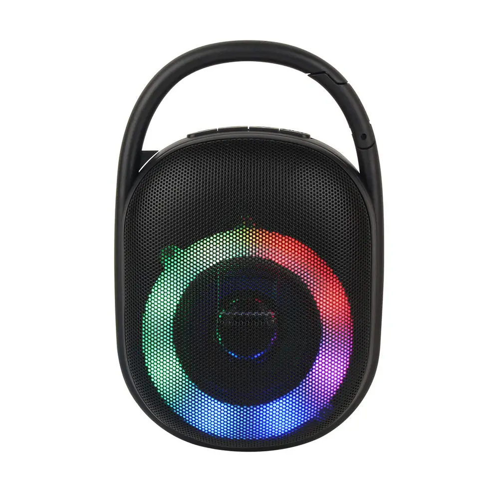 Mini Portable Speakers 5W Stereo Bass RGB Light BT Wireless Speaker with Flexible Clip (1600788988873)
