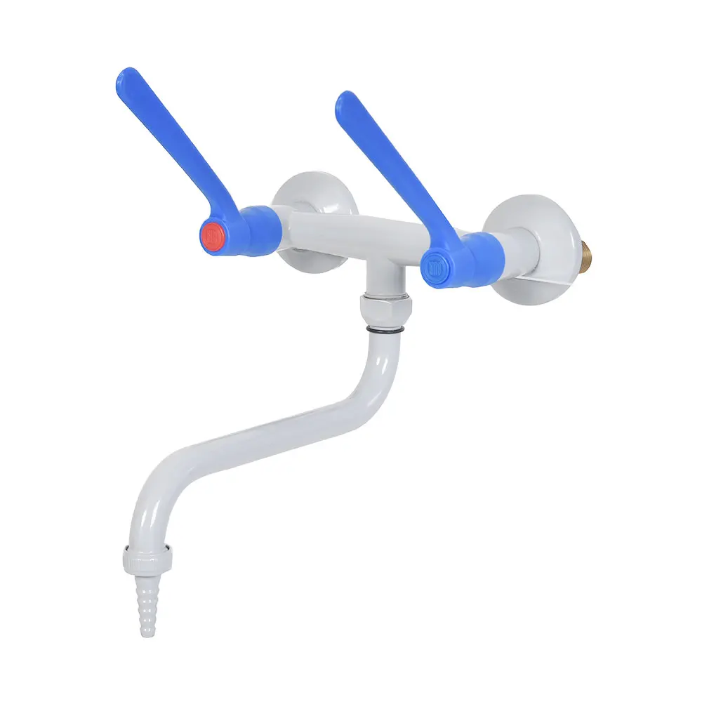 Laboratory Chemical Resistant Hot And Cold Sink Faucet Single Way Water Tap For School Hospital Cleanroom