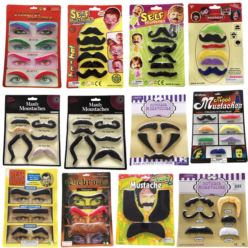 Halloween Props Black Simulation Mustache Party Dance Dress Up Beard For Sale
