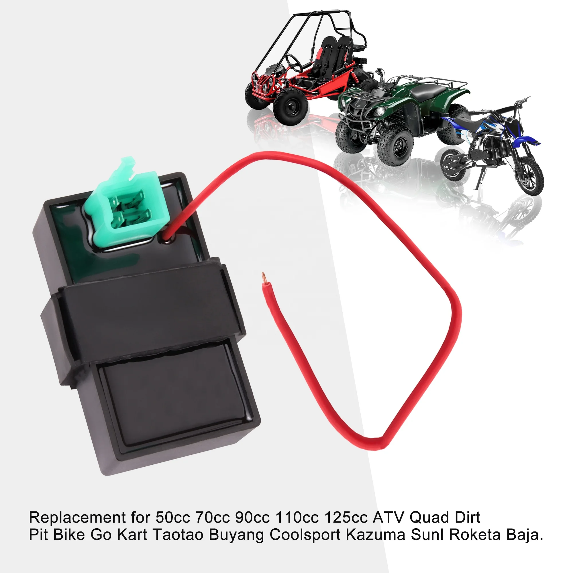 GOOFIT мотоциклетные 4 Pin AC/DC Универсальный CDI Замена для GY6 CG 50cc 70cc 90cc 110cc 125cc 150cc 200cc 250cc ATV Go Kart
