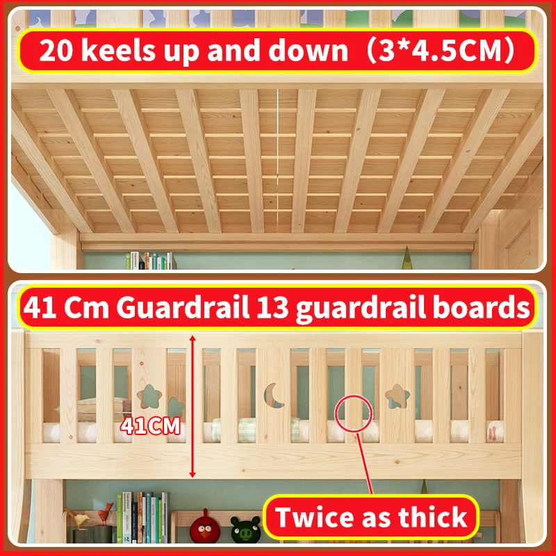 
Adult Double Kids Multifunction Muebles Loft Bunk Bed With Desk And Slide 