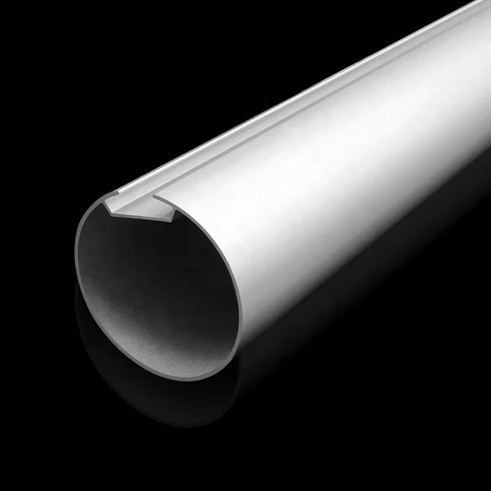 
Aluminium Curtain Rail Profile 0.8mm Thickness 38mm Roller Blind Tube 