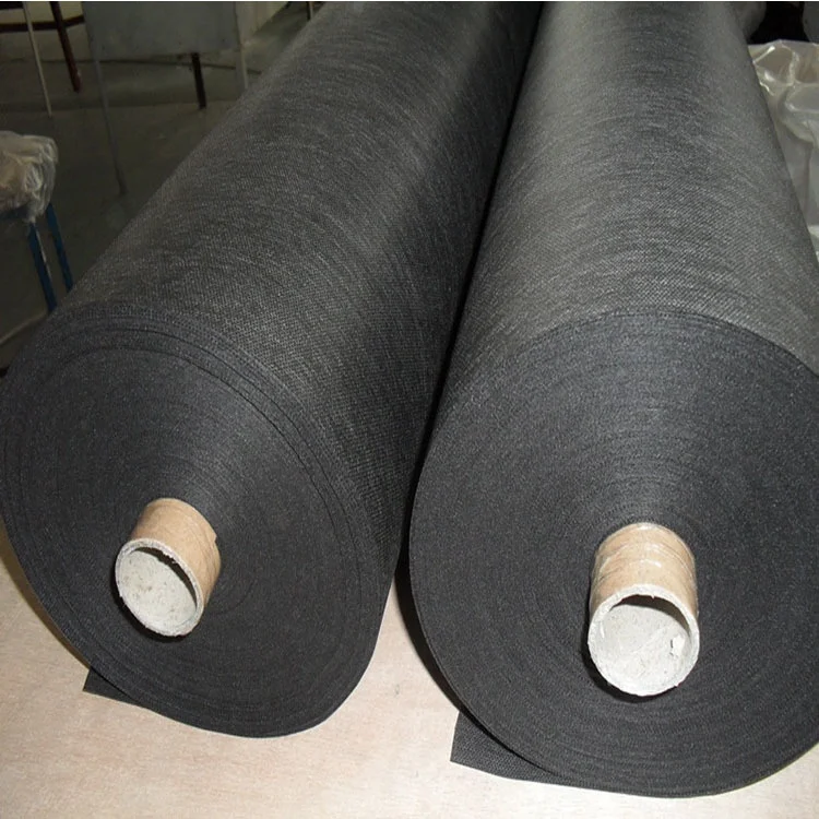 Black Control Anti-grass Ground Cover In Roll Weed Mat For Garden Greenhouse