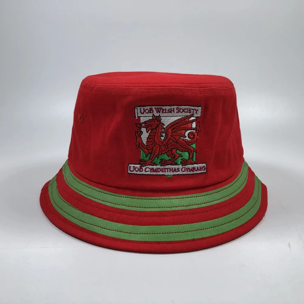 OEM premium high quality unisex green red yellow colorful cotton colorful fisherman cap with embroidery logo custom bucket hats