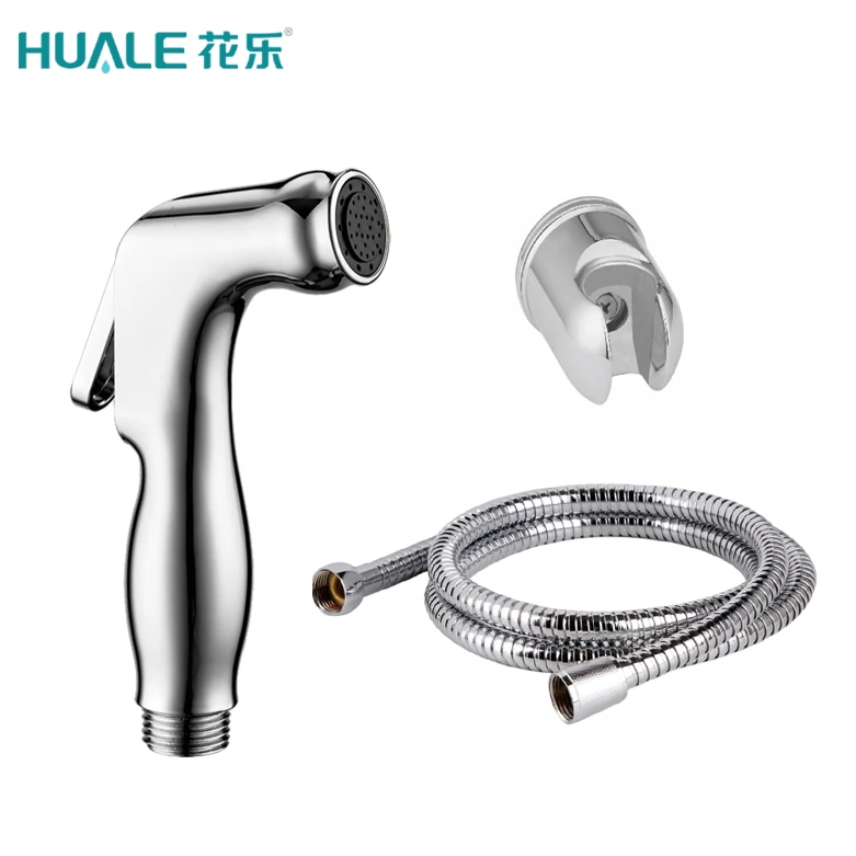 1F0188 ABS chromed bidet sprayer shattaf  shattaf set sprayer in bathroom