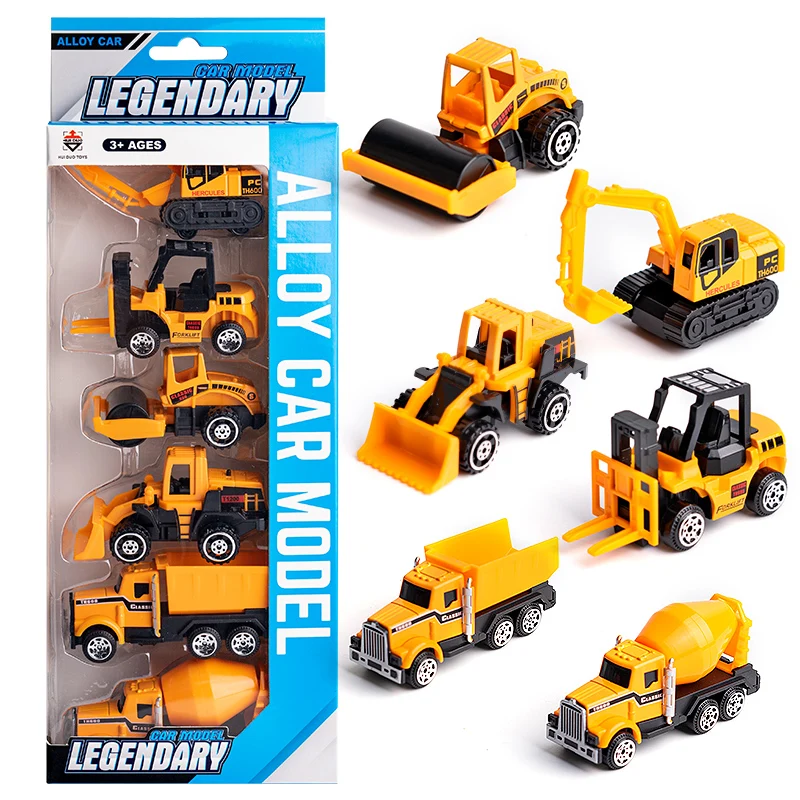Kid Alloy Metal Excavator Mixer Dumper Car Toy Engineering Truck Diecast Toys