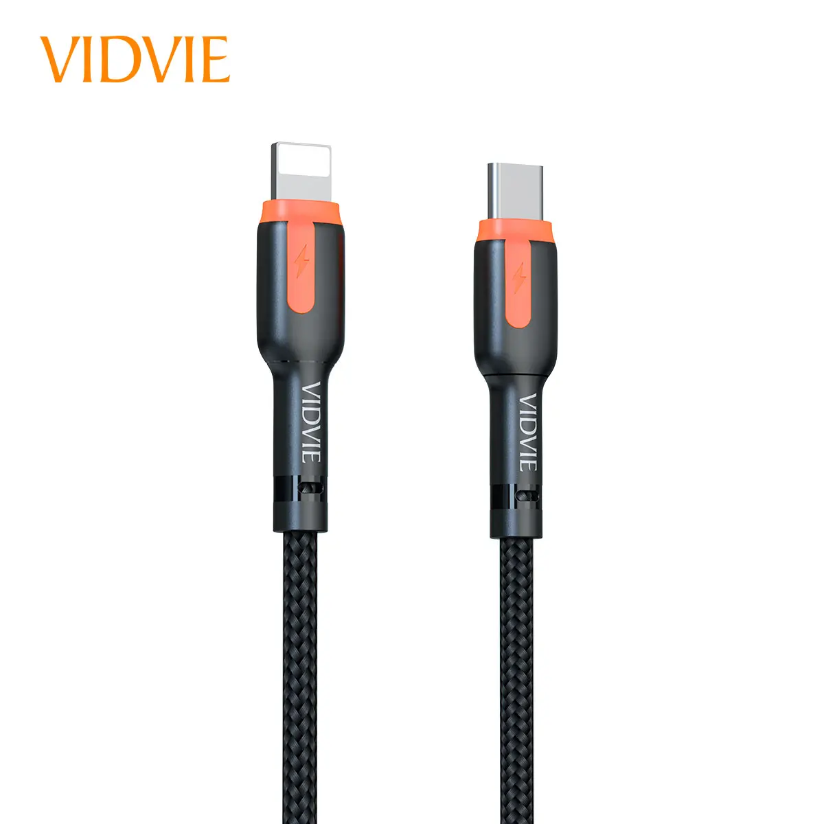 
VIDVIE USB Type C To Lighting Braided Woven PD 20W Data Cable 120cm 1.2m Rapid Charging Data Cord Cabo For iPhone 12 