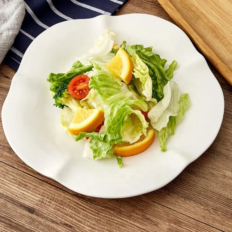 
eco ware white porcelain dessert plates 