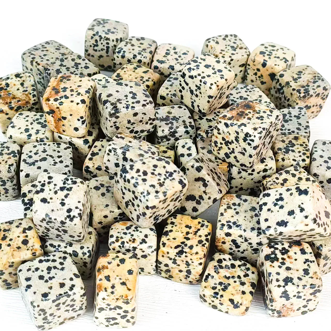 Hot Selling Spiritual Healing Crystal Gemstone Dalmatian Jasper Block for Home Decoration