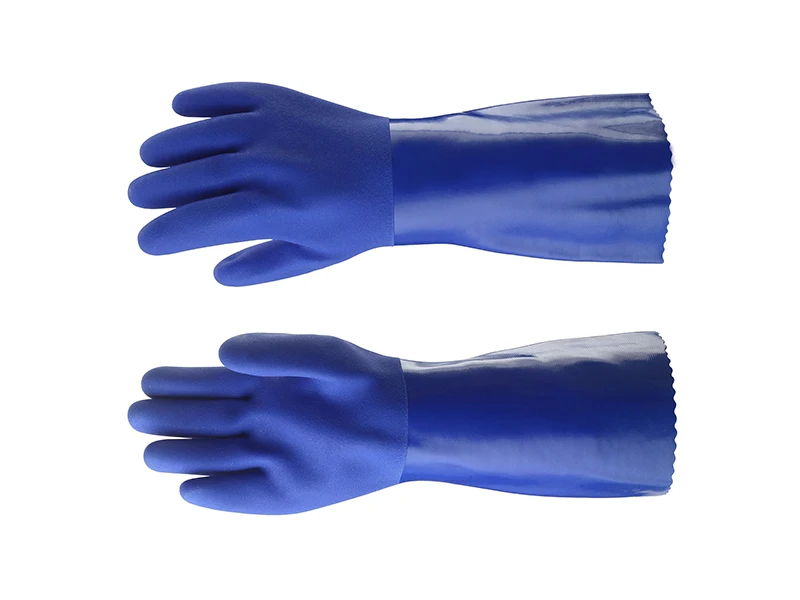 Morntrip Labor Protection Rubber-Dipped Industrial Gloves with Warm Foaming Wool Lining and PVC