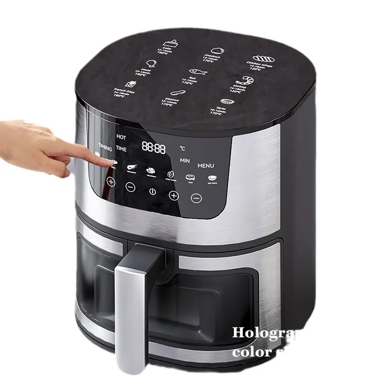 air fryers Large capacity intelligent multi-functional stainless steel household commercial air fryer electric oven