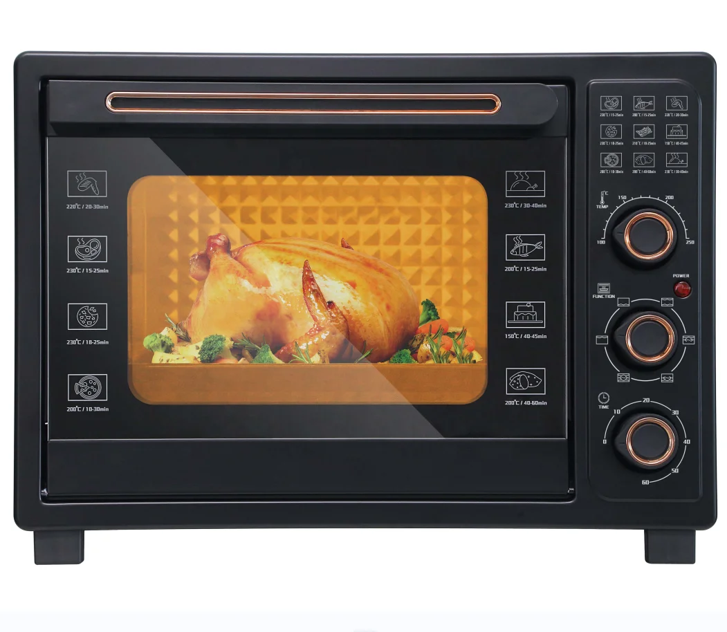 Best selling 50-60 Liter Air Fryer Electric Double glass Toaster Grill OTG oven for Family Cooking