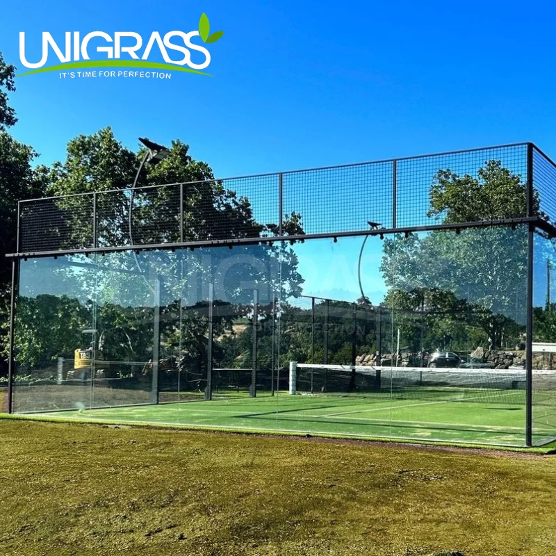UNI Easy installation Panoramic Padel Court Steel Material Padel Court for  Indoor/Outdoor Padel Tennis Competition/Training