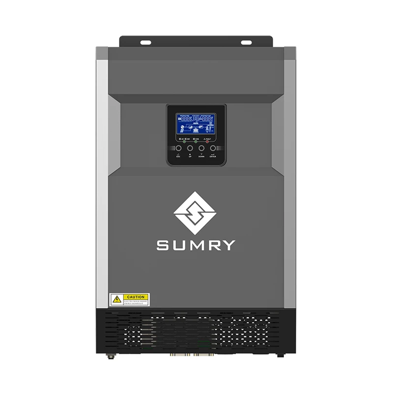 HGS 3500W 5500W Off Grid Hybrid Solar Inverter 24V 48V to 230V Built-in MPPT 110A Remove LCD RS232