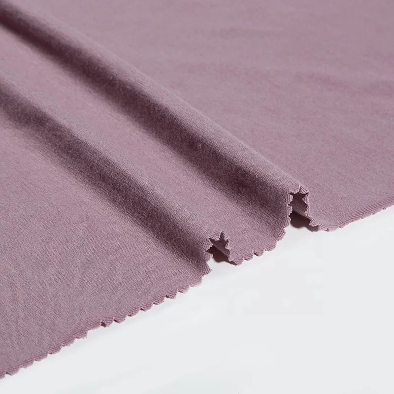  60s Micro Supima хлопковый спандекс трикотажная одинарная ткань для детской футболки высокоэластичное нижнее белье простая окрашенная