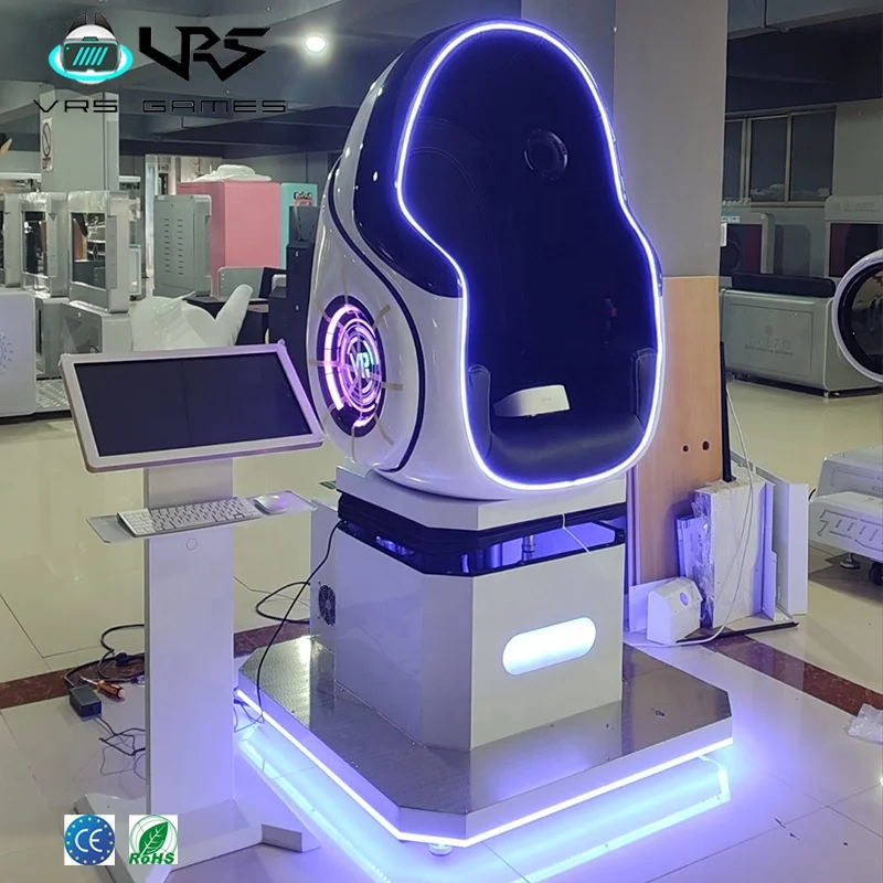 VR Симулятор 9D Виртуальная реальность с 3d виртуальной реальности стеклянный симулятор яйцо стул кинотеатр фильм Аркадный Игровой Автомат