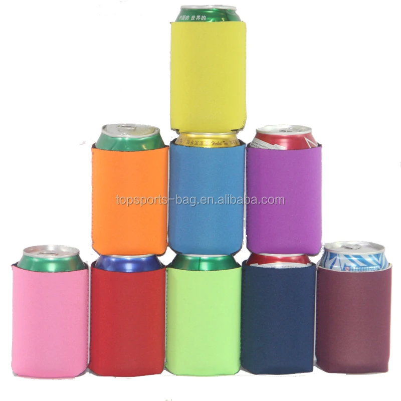 Drop Shipping Party Blank Can Coolers (4, 6,12 Bulk Pack) Blank Beer Coolies Sleeves Neoprene