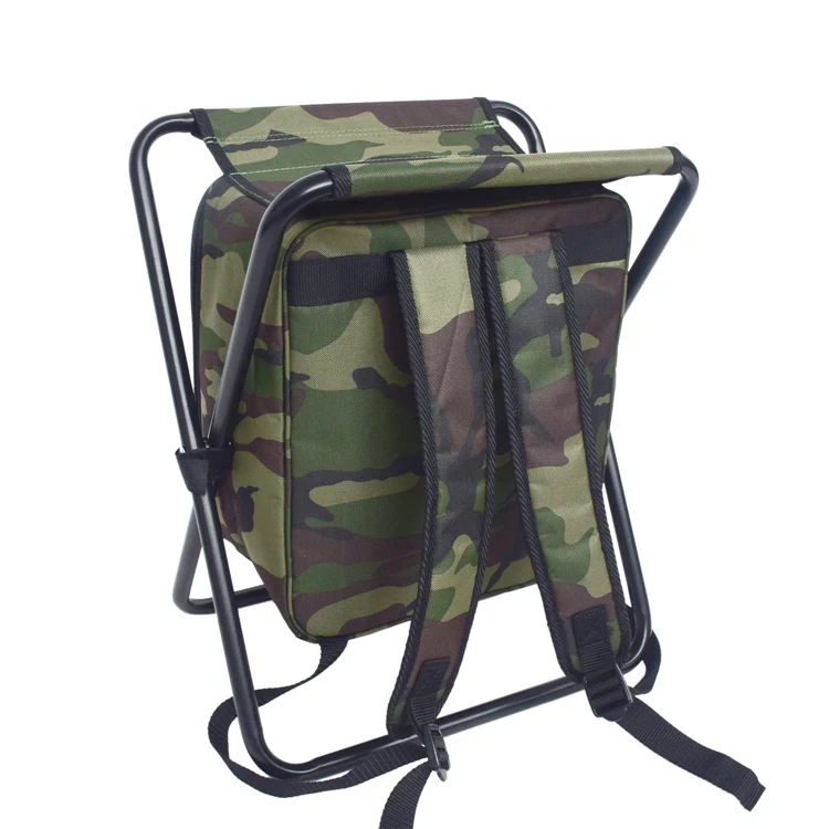 
Outdoor Folding Camping Fishing Beach Chair Backpack with Cooler Bag 