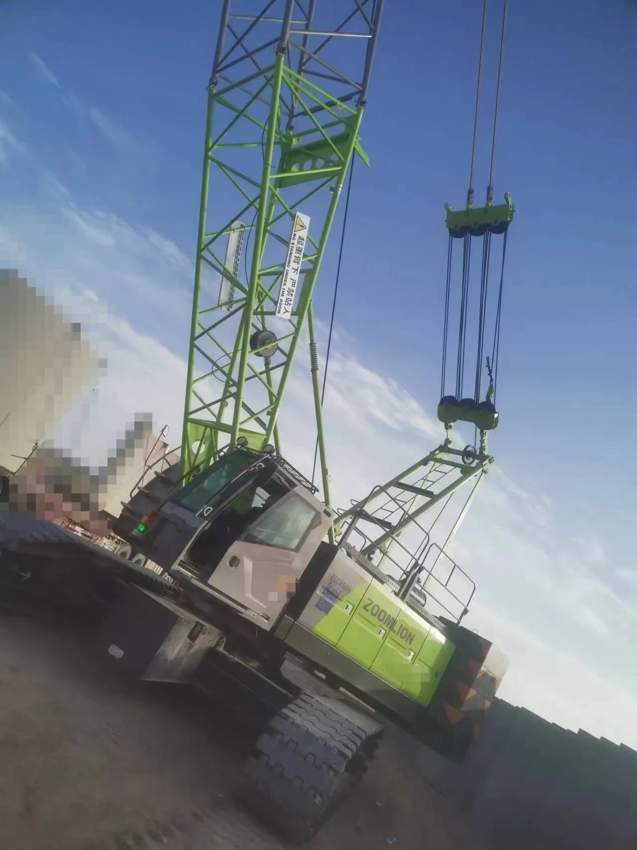 Zoomlion 85 Ton Crawler Cranes Used China Lifting Machine with Core Components for Building Material Shops
