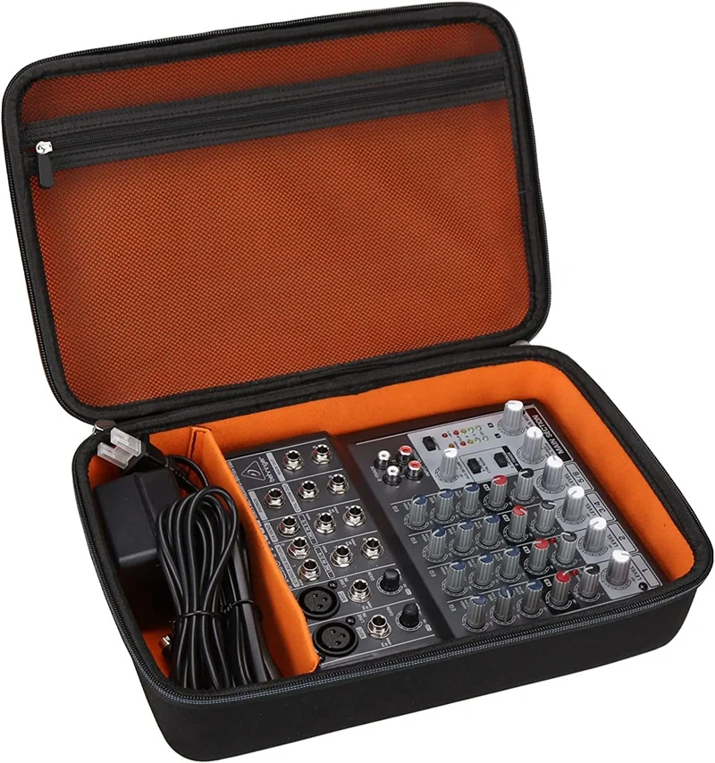 Hard EVA Travel Carrying Case for Brother P-Touch Label Maker PTD600 D610BT for Behringer Xenyx 802 Premium 8-Input 2-Bus Mixer