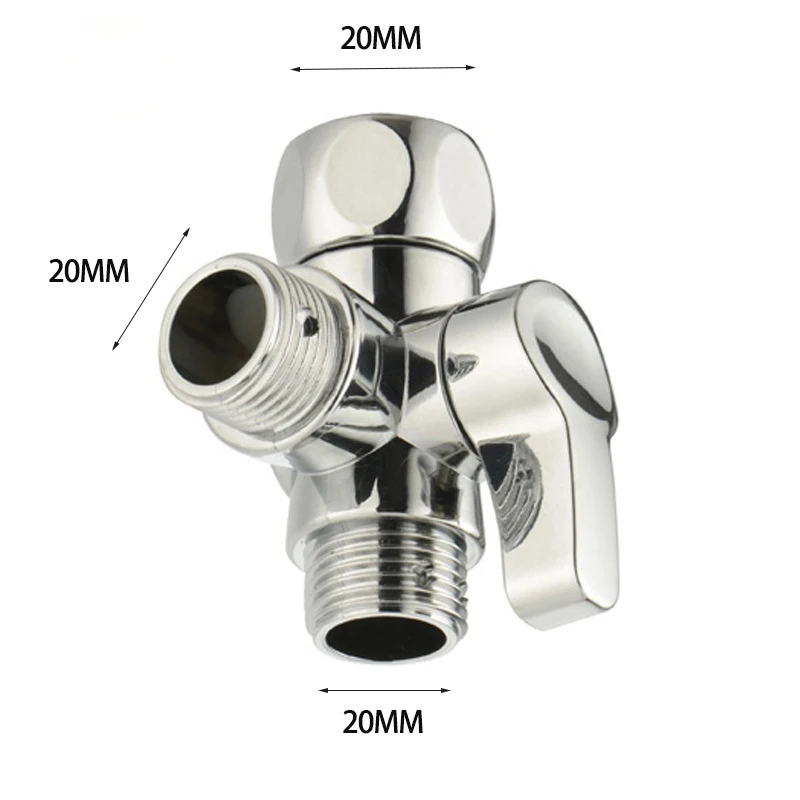 3 Ways Valve Diverter Bath Toilet Bidet Sprayer Shower Head Connector T-adapter