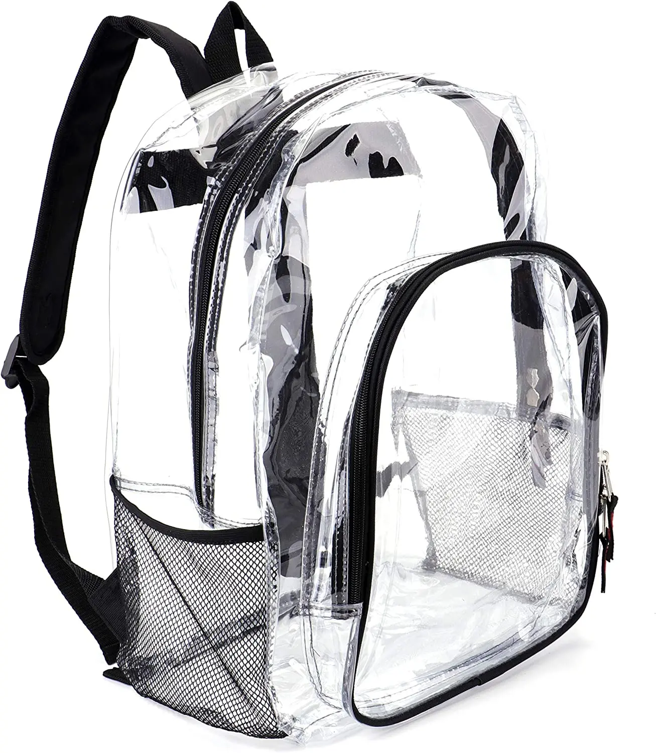 clear poly plastic bag with zip lock for garment transparent pvc bag For Student School Travel clear backpack school bag