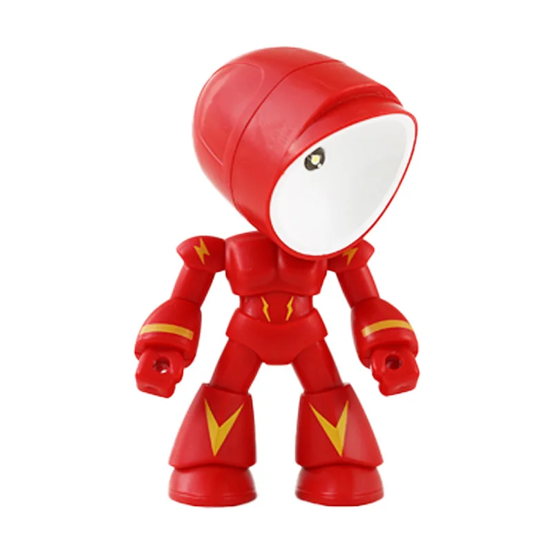 New style creative desktop led battery small portable desk lamp diy robot art deco table lamp