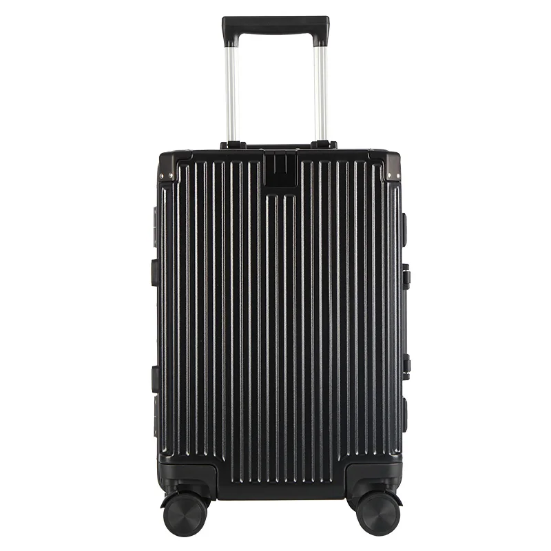 Manufacturers wholesale luggage Japanese aluminum frame rod zipper box male and female students 20 inch carry on