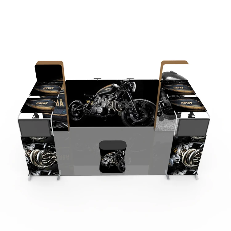 Aluminum tension fabric 3*6m trade show exhibition back wall trade fairc booth