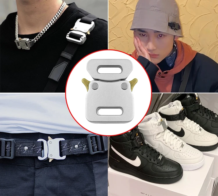 3/4 inch metal buckle for hats and shoes mini Quick Release Buckle for Bracelet and garment 1 inch metal cap buckle