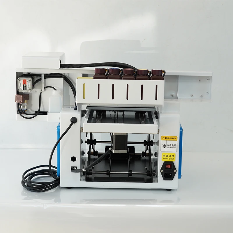 Uv Printer A4 Flatbed for Glass Wood PVC Leather Acrylic Phone Case Inkjet Large Format Small Glass Perfume Bottle Uv Printer