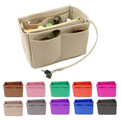Customizable liner bags Organizer 3mm Felt handbag inserts for Tote