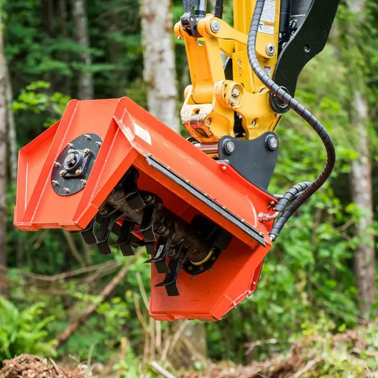 Cutter Brush Lawn Small Flail Mower Attachment For Mini Excavator