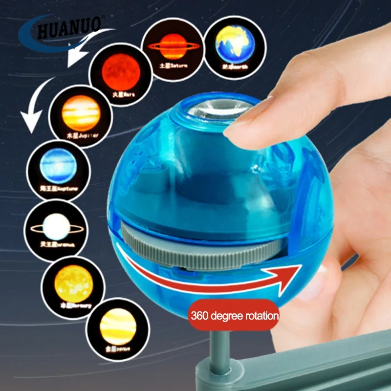Assembly educational rotating power planet toys set kids diy learning stem toys science