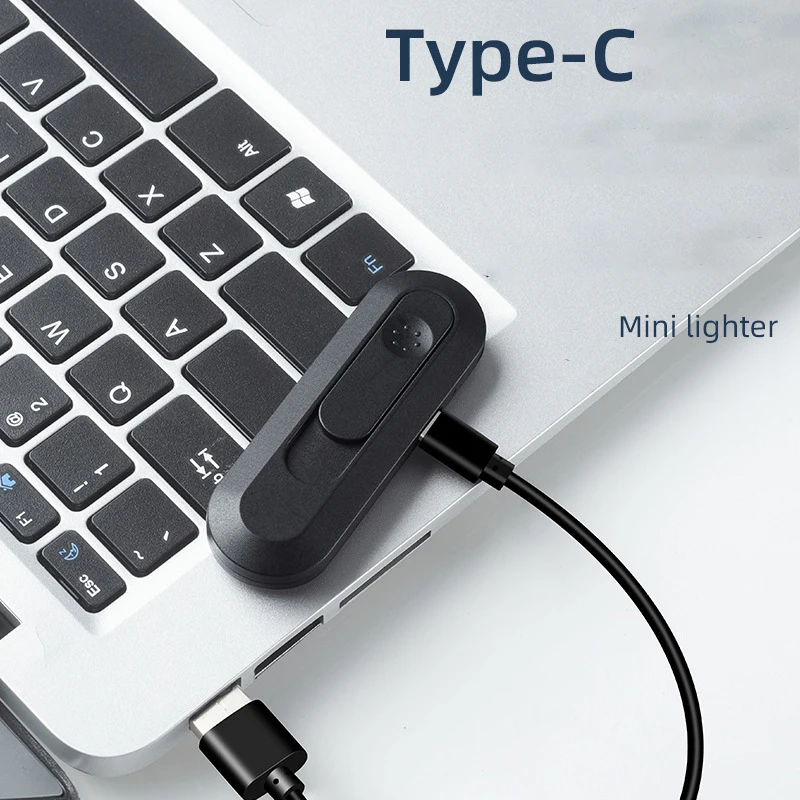 New Windproof Luxury Compact Mini Tungsten Cigarette Lighter Touch USB Rechargeable Electric Lighter Smoking Accessories