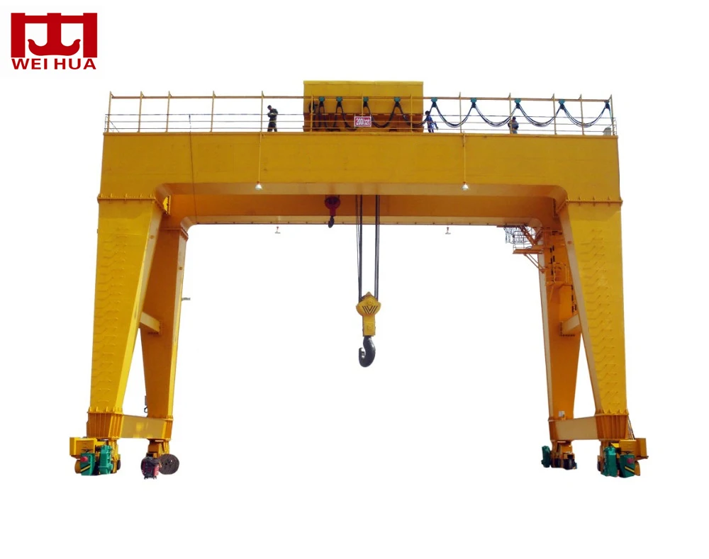 Good Quality CE ISO Certification  A5 Remote Control MG Type 10t 15t 20t 30t 50t  Double Girder Gantry Crane for Sale