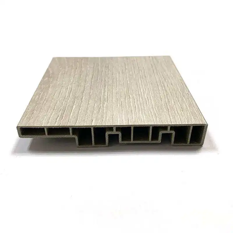 Grey Wood design SPC Skirting Line Wall Base Plastic Moldings  Flooring Accessories for Apartment Use