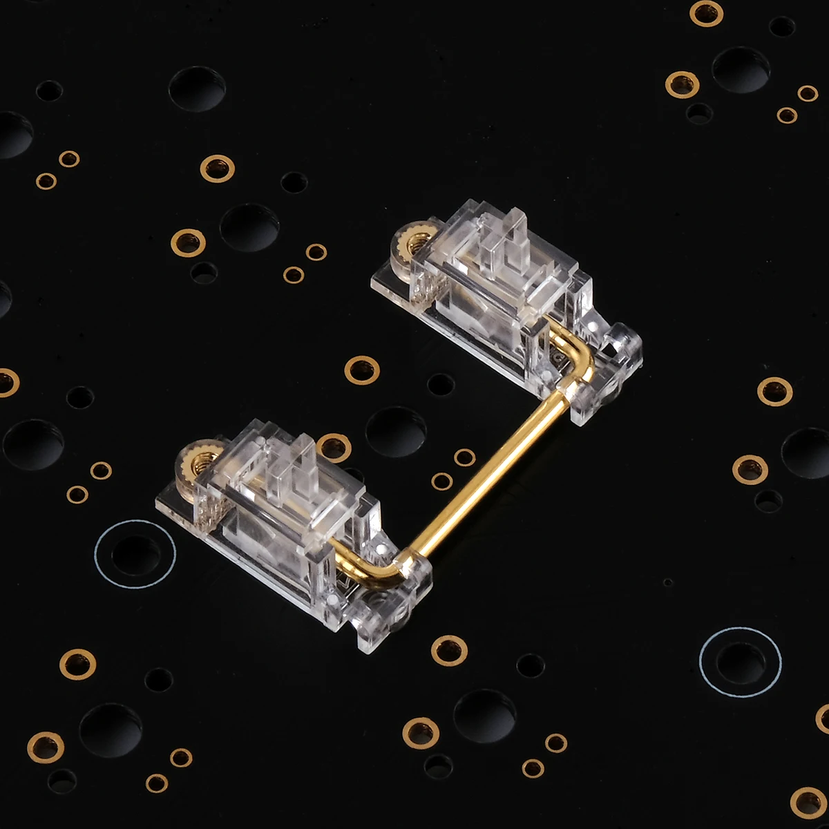 Gold Plated PCB Screw in Stabilizers Mechanical Keyboard Stabilizers Translucent 2U 6.25U