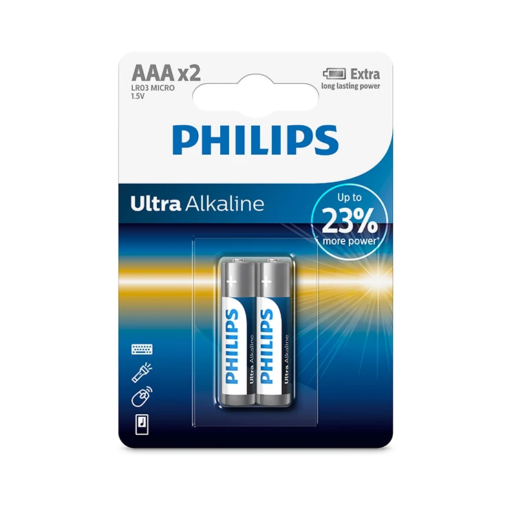 Сверхстойкая неперезаряжаемая электрическая зубная щетка Philips 1 5 В LR03 AAA ультращелочная батарея