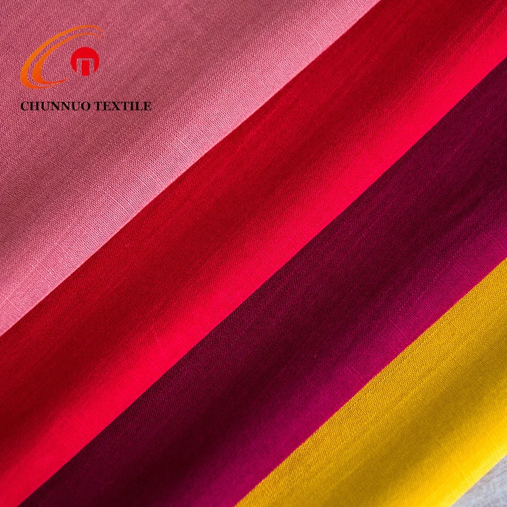 Hot woven rayon fabric Bamboo pattern solid fabric 100% rayon 140gsm  for Woven Summer Dress