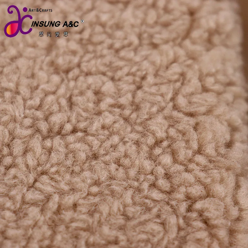 Chinese Factory Directly Customization  Wheat Velvet Plush Fabric For Christmas Garment