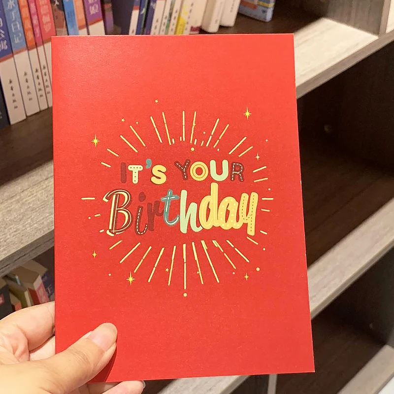 High Quality Wholesale Eco Friendly Assorted Funny All Occasion Happy Birthday Glitter Custom Paper Greeting Cards