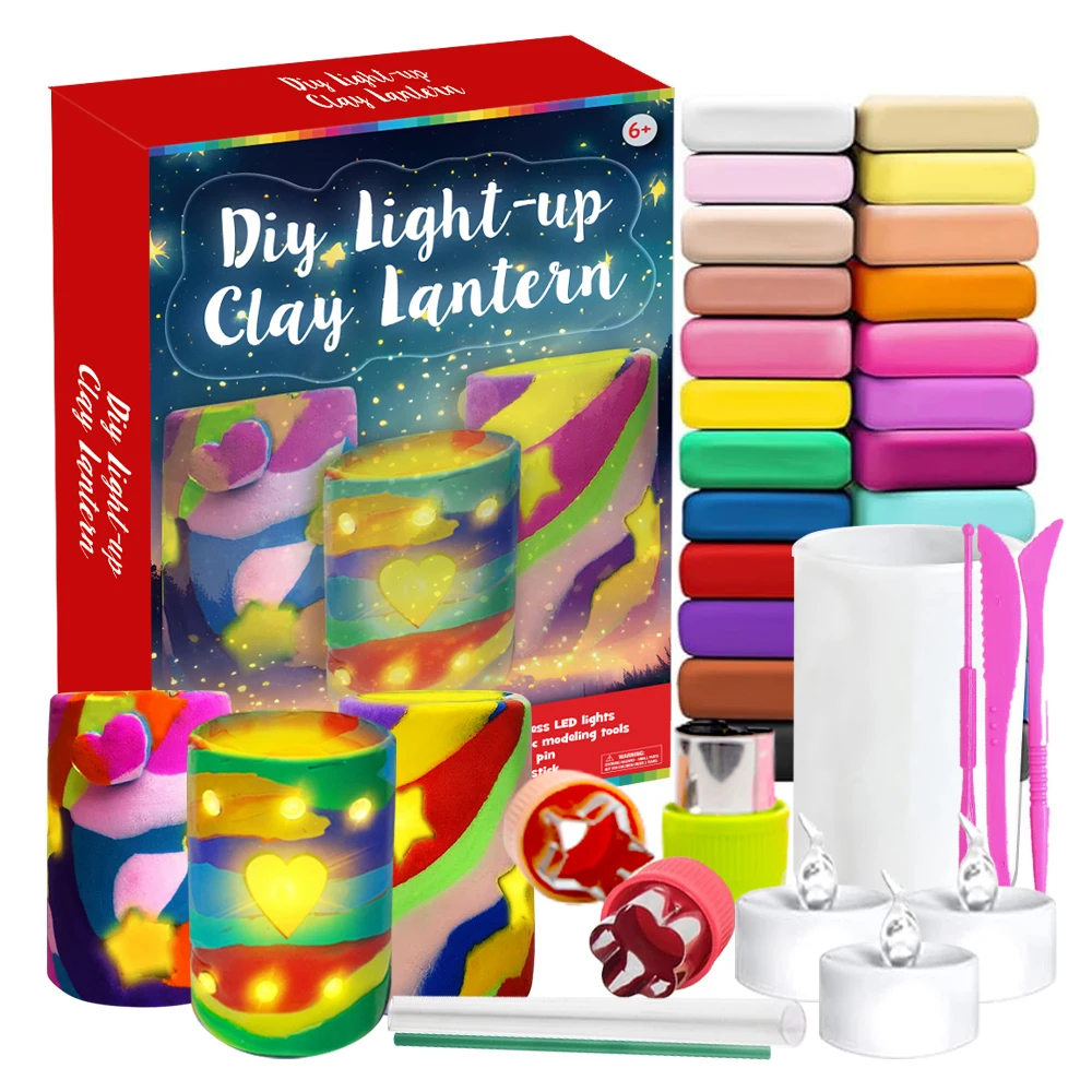 DIY Clay Luminaries Make Your Own Clay Lamps Kit Art Supplies For Teens Boys Girls Birthday Gift Family School