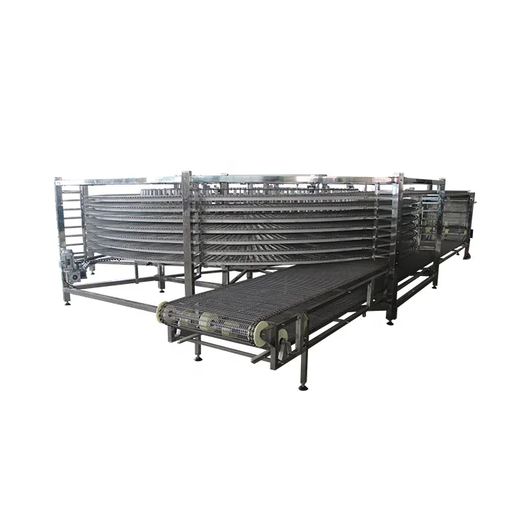 
Stainless steel spiral conveyor spiral freezer for ice cream meat and sea food quick freezing 